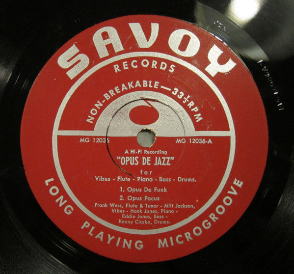 Milt Jackson - Opus De Jazz (Vinyl, LP, Album, Reissue, Mono) Very Good (VG) / Very Good Plus (VG+)