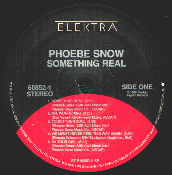 Phoebe Snow - Something Real (Vinyl, LP, Album) Very Good Plus (VG+) / Very Good Plus (VG+)