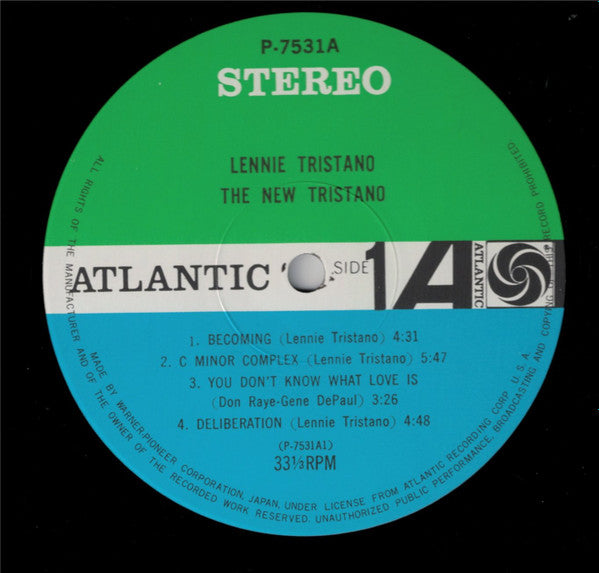 Lennie Tristano - The New Tristano (Vinyl, LP, Album, Reissue, Stereo)