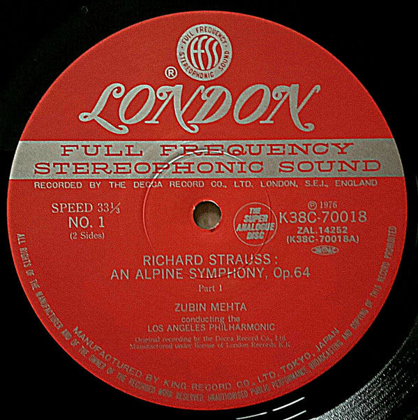 Richard Strauss - An Alpine Symphony (Vinyl, LP, Album)