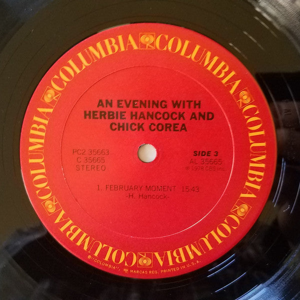 Herbie Hancock - An Evening With Herbie Hancock & Chick Corea In Concert 1978 (2xVinyl, LP, Album) Very Good (VG) / Very Good (VG)