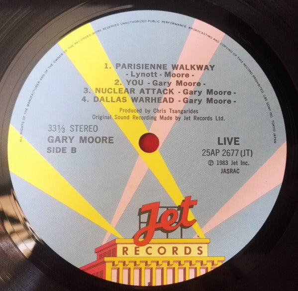 Gary Moore - Live (Vinyl, LP, Album) Very Good Plus (VG+) / Very Good Plus (VG+)