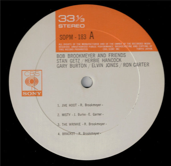 Bob Brookmeyer - Bob Brookmeyer And Friends (Vinyl, LP, Album, Reissue, Mono) Very Good (VG) / Very Good (VG)