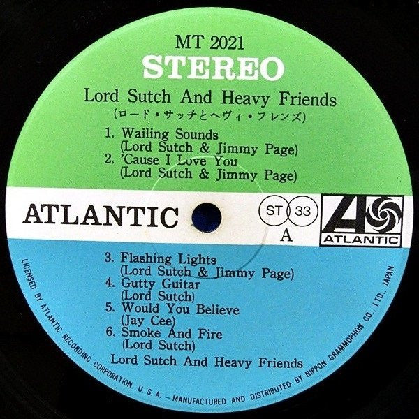 Lord Sutch And Heavy Friends - Lord Sutch And Heavy Friends (Vinyl, LP, Album) Very Good (VG) / Very Good Plus (VG+)