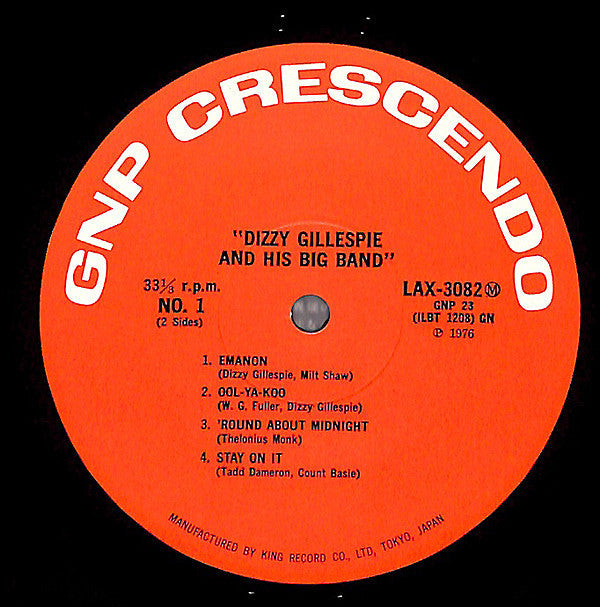 Dizzy Gillespie Big Band - In Concert (Vinyl, LP, Album, Reissue, M...