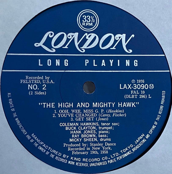 Coleman Hawkins - The High And Mighty Hawk (Vinyl, LP, Album, Reiss...