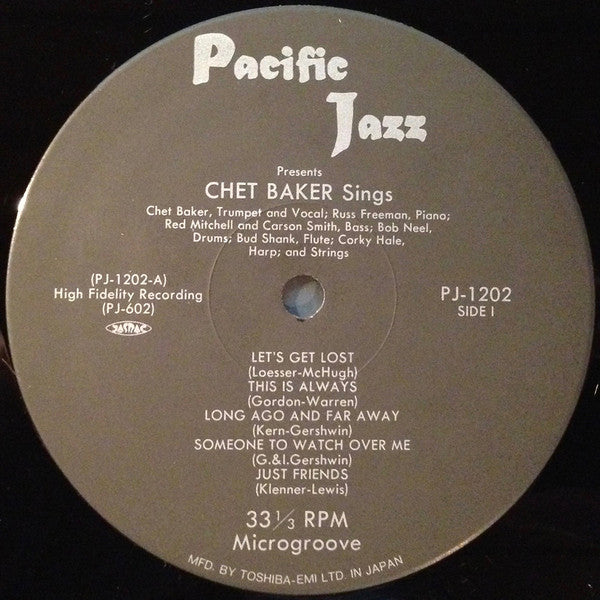 Chet Baker - Sings And Plays With Bud Shank, Russ Freeman And Strings (Vinyl, LP, Album, Reissue, Mono) Very Good Plus (VG+) / Near Mint (NM or M-)
