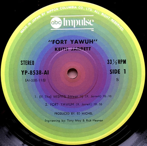 Keith Jarrett - Fort Yawuh (Vinyl, LP, Album, Reissue) Very Good Plus (VG+) / Very Good Plus (VG+)
