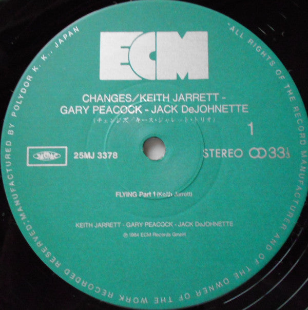 Keith Jarrett - Changes (Vinyl, LP, Album, Stereo)