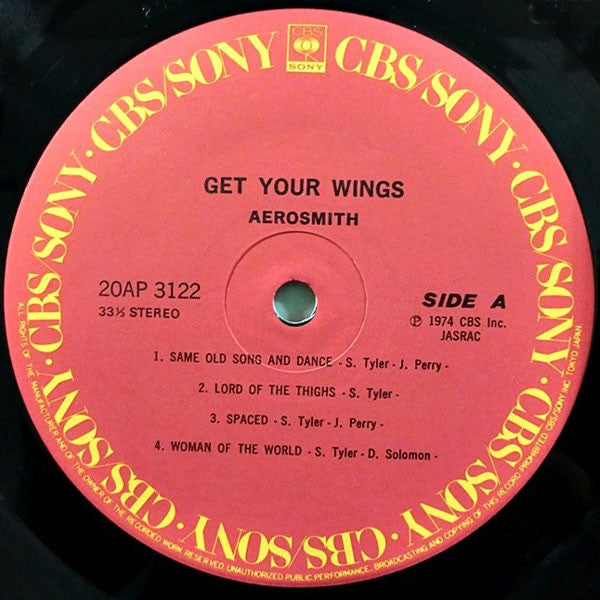 Aerosmith - Get Your Wings (Vinyl, LP, Album, Reissue, Stereo) Very Good (VG) / Very Good (VG)