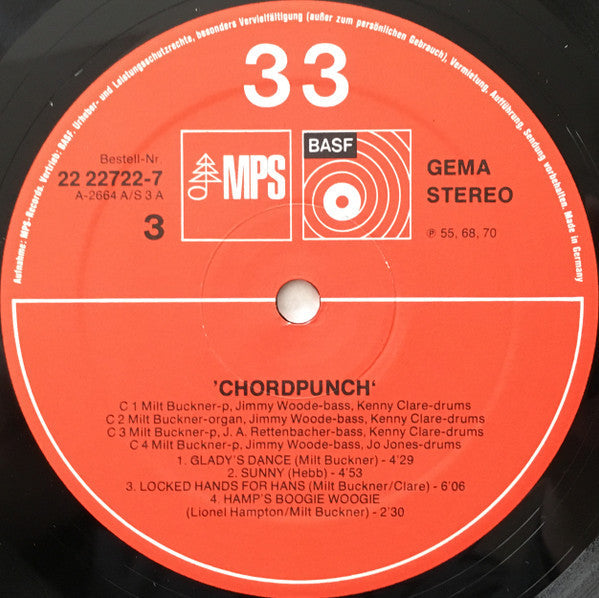 Milt Buckner - Chordpunch (2xVinyl, LP, Album, Compilation, Stereo) Very Good Plus (VG+) / Very Good Plus (VG+)