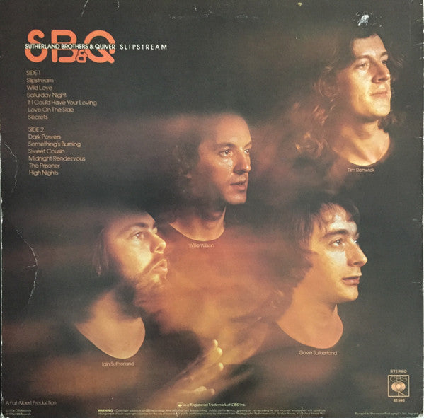 Sutherland Brothers - Slipstream (Vinyl, LP, Album, Stereo) Very Good (VG) / Very Good (VG)
