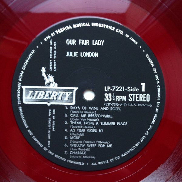 Julie London - Our Fair Lady (Vinyl, LP, Album, Stereo) Good Plus (G+) / Good Plus (G+)