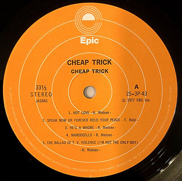 Cheap Trick - Cheap Trick (Vinyl, LP, Album, Reissue)