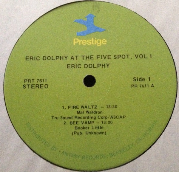 Eric Dolphy - At The Five Spot, Vol. 1 (Vinyl, LP, Album, Reissue, ...