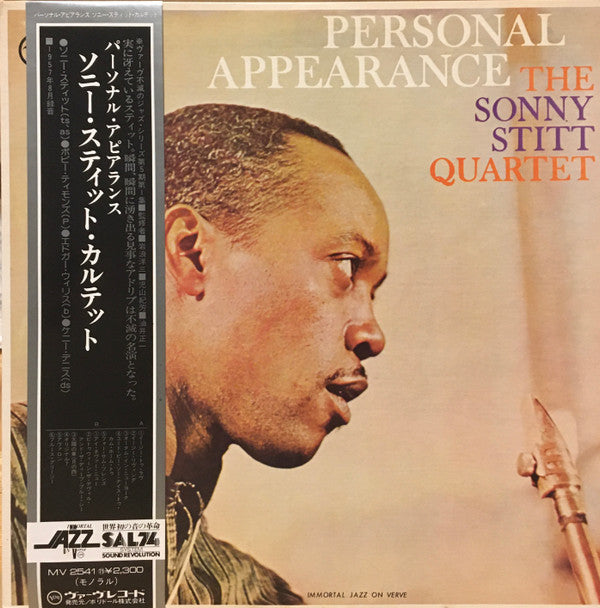 Sonny Stitt Quartet - Personal Appearance (Vinyl, LP, Album, Reissue, Mono) Very Good Plus (VG+) / Very Good Plus (VG+)