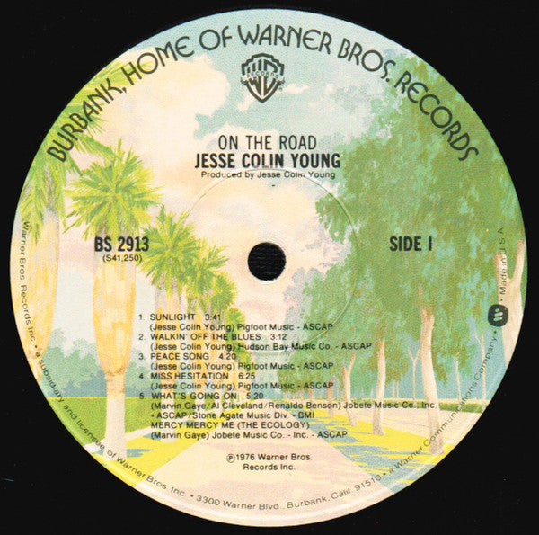 Jesse Colin Young - On The Road (Vinyl, LP, Album) Very Good (VG) / Very Good (VG)