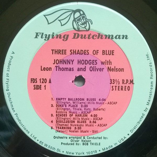 Johnny Hodges - 3 Shades Of Blue (Vinyl, LP, Album) Very Good (VG) / Very Good (VG)