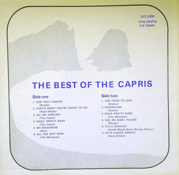 The Capris (2) - The Best Of The Capris (Vinyl, LP, Compilation, Unofficial Release) Very Good Plus (VG+) / Good (G)