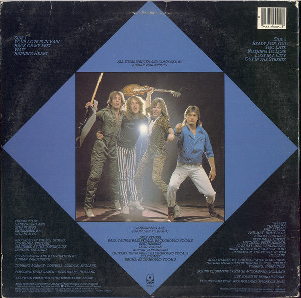 Vandenberg - Vandenberg (Vinyl, LP, Album) Very Good Plus (VG+) / Good Plus (G+)