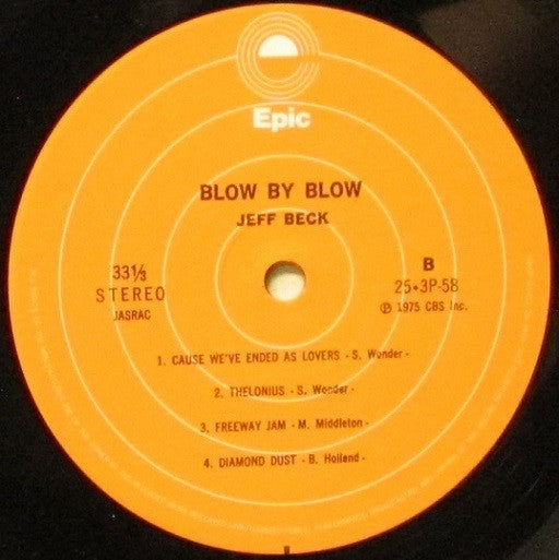 Jeff Beck - Blow By Blow (Vinyl, LP, Album, Reissue, Stereo)