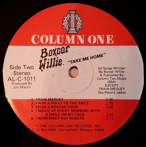 Boxcar Willie - Take Me Home (Vinyl, LP, Album) Very Good (VG) / Good Plus (G+)
