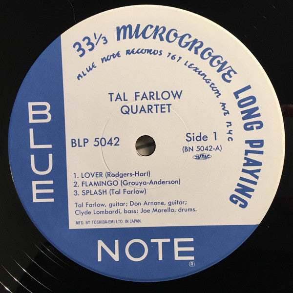 The Tal Farlow Quartet - Tal Farlow Quartet (Vinyl, LP, Album, Limited Edition, Reissue, Mono) Very Good Plus (VG+) / Very Good (VG)