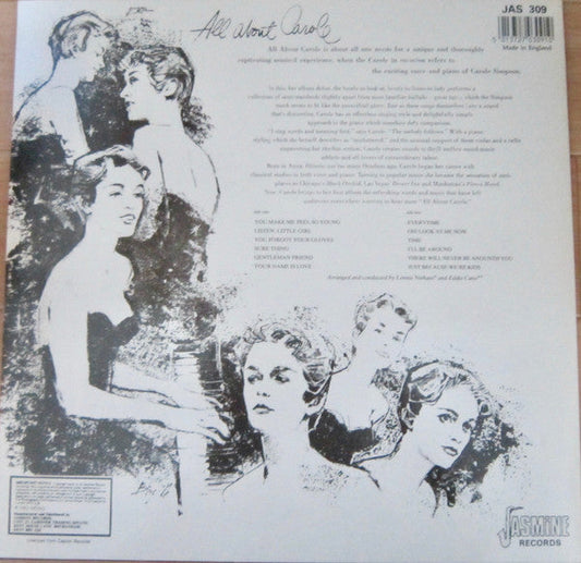 Carole Simpson - All About Carole (Vinyl, LP, Reissue) Very Good (VG) / Very Good (VG)