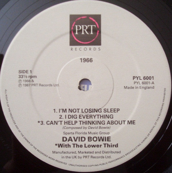 David Bowie - 1966 (Vinyl, LP, Mini-Album, Compilation) Very Good Plus (VG+) / Very Good Plus (VG+)