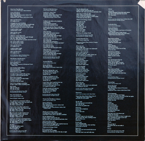 Andrew Gold - All This And Heaven Too (Vinyl, LP, Album, Stereo) Very Good (VG) / Very Good (VG)