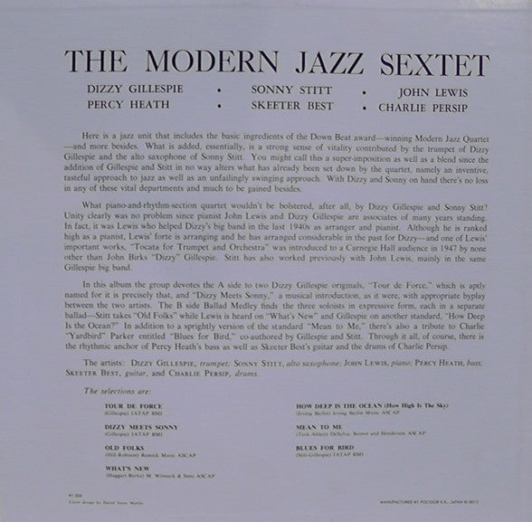 The Modern Jazz Sextet - The Modern Jazz Sextet (Vinyl, LP, Album, ...