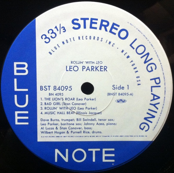 Leo Parker - Rollin' With Leo (Vinyl, LP, Album, Limited Edition, Reissue) Very Good Plus (VG+) / Near Mint (NM or M-)