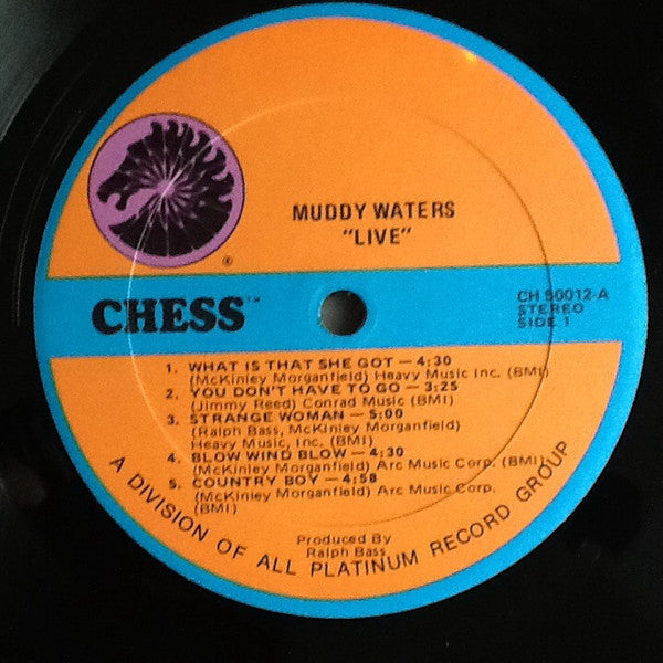 Muddy Waters - Live (Vinyl, LP, Reissue) Very Good Plus (VG+) / Very Good (VG)