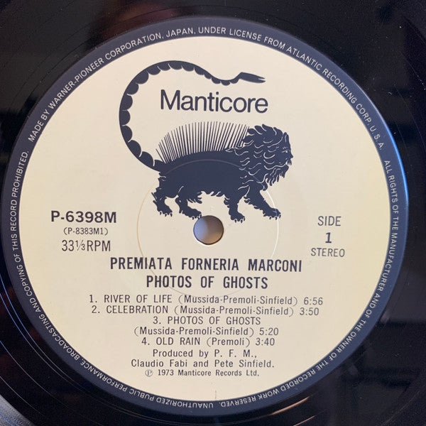 Premiata Forneria Marconi - Photos Of Ghosts (Vinyl, LP, Album, Reissue, Stereo) Very Good Plus (VG+) / Very Good Plus (VG+)