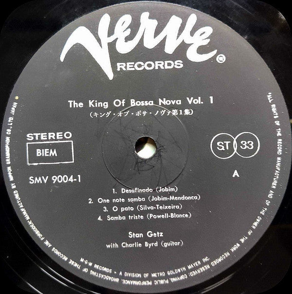 Stan Getz - The King Of Bossa Nova (2xVinyl, LP, Compilation) Good Plus (G+) / Very Good (VG)