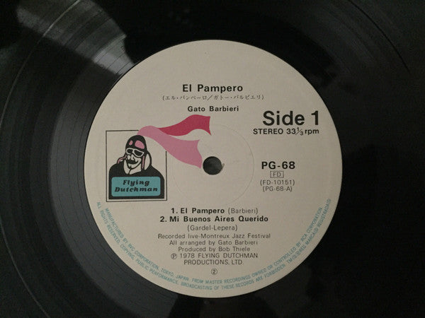 Gato Barbieri - El Pampero (Vinyl, LP, Album) Very Good Plus (VG+) / Very Good Plus (VG+)