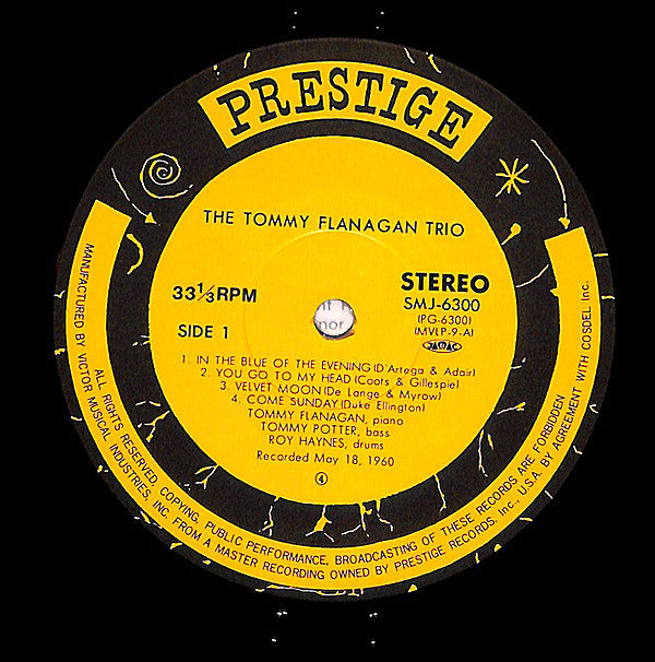 Tommy Flanagan Trio - The Tommy Flanagan Trio (Vinyl, LP, Album, Reissue) Very Good (VG) / Poor (P)