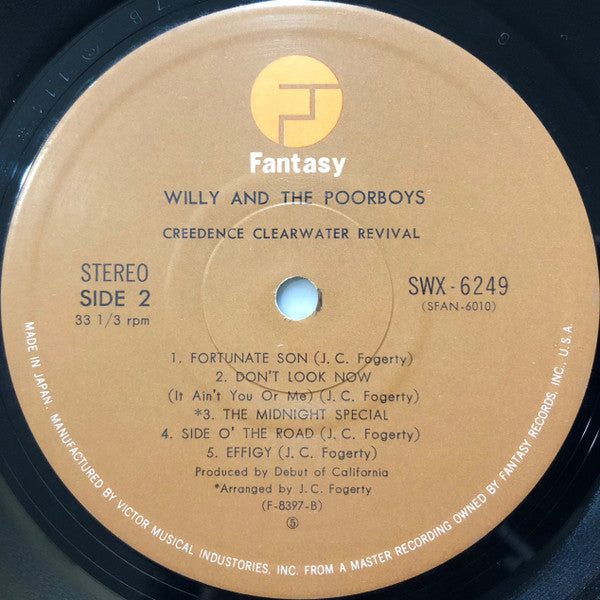 Creedence Clearwater Revival - Willy And The Poor Boys (Vinyl, LP, Album, Reissue) Very Good Plus (VG+) / Very Good (VG)