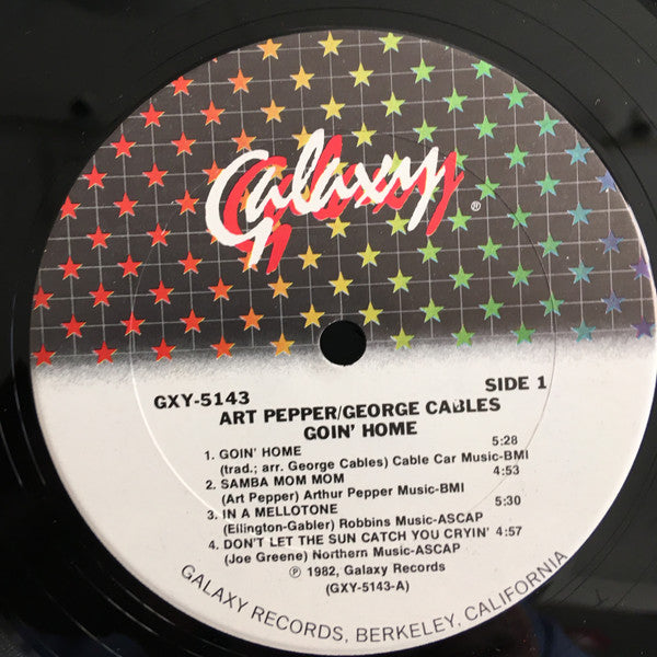 Art Pepper - Goin' Home (Vinyl, LP, Album) Good Plus (G+) / Very Good Plus (VG+)