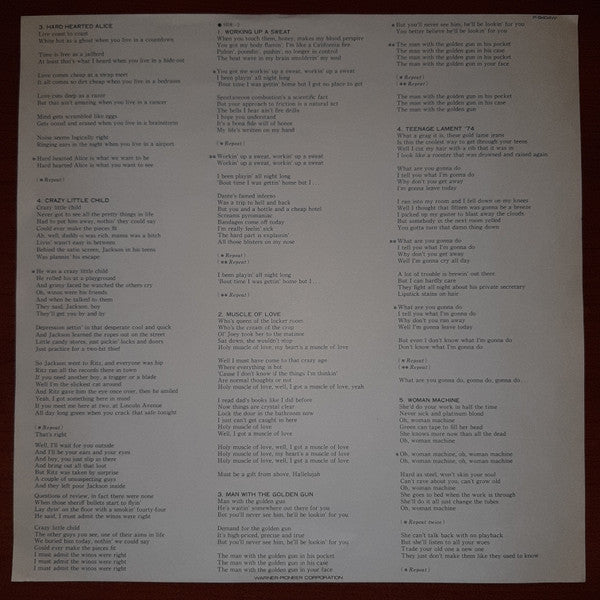 Alice Cooper - Muscle Of Love (Vinyl, LP, Album, Stereo) Very Good (VG) / Very Good (VG)
