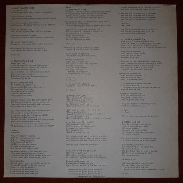 Alice Cooper - Muscle Of Love (Vinyl, LP, Album, Stereo)