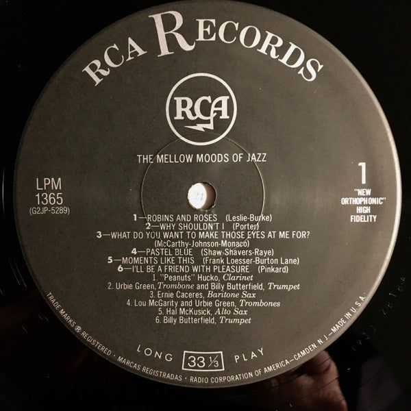 The Mellow Moods (2) - The Mellow Moods Of Jazz (Vinyl, LP, Album, Mono) Mint (M) / Near Mint (NM or M-)