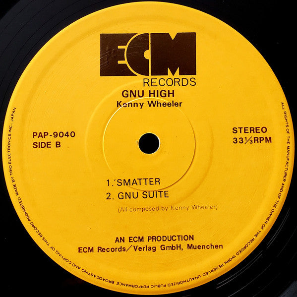 Kenny Wheeler - Gnu High = ヌー・ハイ (Vinyl, LP, Album)