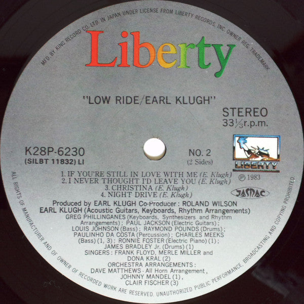 Earl Klugh - Low Ride (Vinyl, LP, Album)