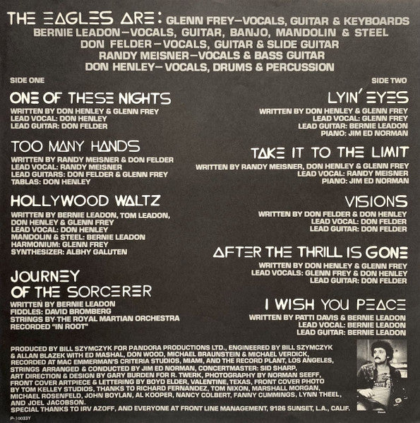 Eagles - One Of These Nights (Vinyl, LP, Album, Stereo) Near Mint (NM or M-) / Very Good Plus (VG+)