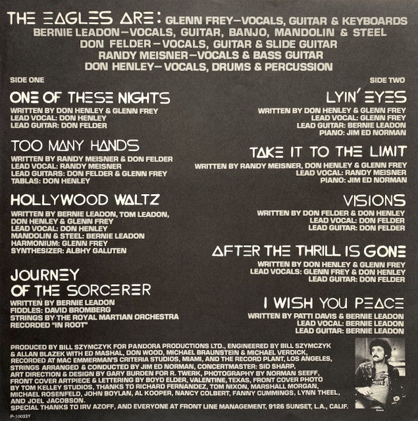 Eagles - One Of These Nights (Vinyl, LP, Album, Stereo)