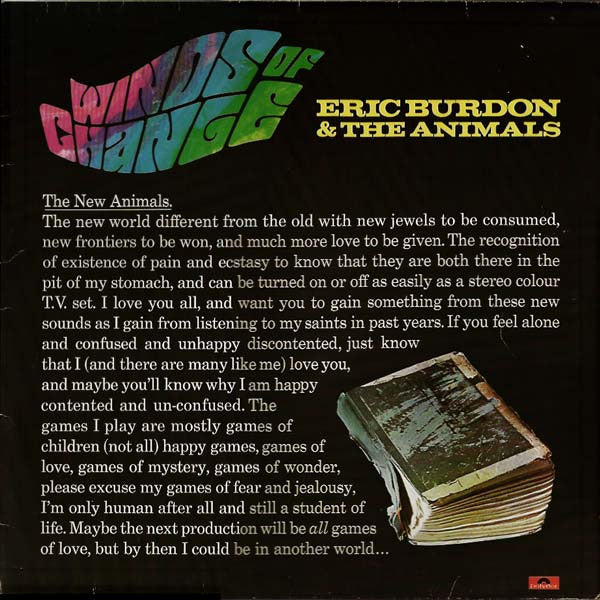 Eric Burdon & The Animals - Winds Of Change (Vinyl, LP, Album, Stereo, Reissue) Very Good Plus (VG+) / Very Good (VG)