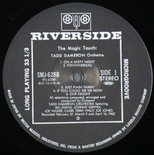 Tadd Dameron And His Orchestra - The Magic Touch (Vinyl, LP, Album, Limited Edition, Reissue, Stereo) Very Good Plus (VG+) / Good (G)