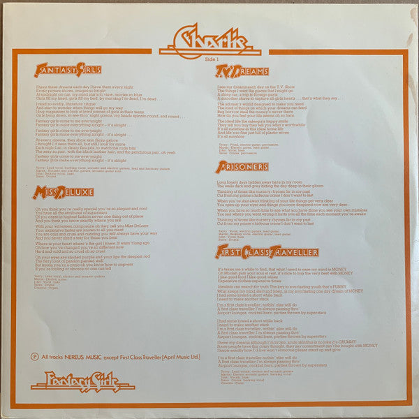Charlie (5) - Fantasy Girls (Vinyl, LP, Album, Stereo) Very Good (VG) / Very Good Plus (VG+)