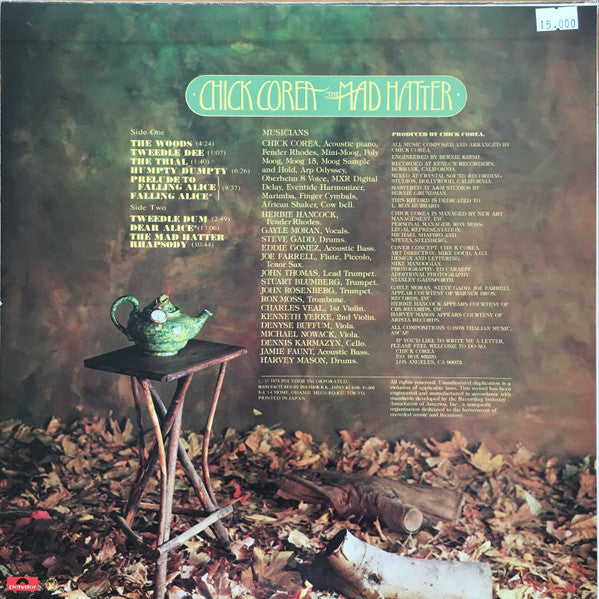 Chick Corea - The Mad Hatter (Vinyl, LP, Album, Limited Edition, Reissue) Very Good Plus (VG+) / Very Good Plus (VG+)